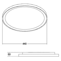 BRUMBERG LED stropné svietidlo Sunny Midi, DALI, 3 000 K, biela