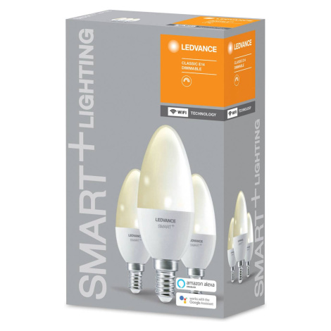 LEDVANCE SMART+ WiFi E14 5W sviečka 2 700K 3ks