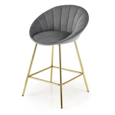 Sconto Barová stolička SCH-112 sivá/zlatá Houseland