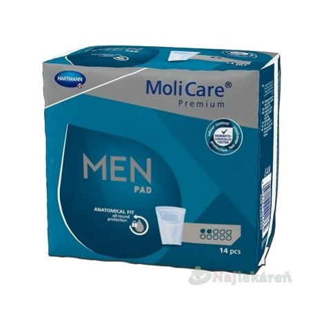 MoliCare Premium MEN PAD 2 kvapky inkontinenčné vložky pre mužov 14ks