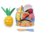 Drevená doska s tropickým ovocím Tropical Fruit Chopping Board Tender Leaf Toys s nožom na krája