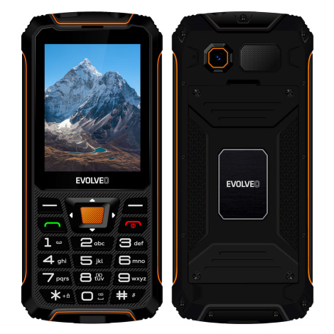 EVOLVEO StrongPhone Z6, vodotesný odolný Dual SIM telefón, čierno-oranžová