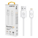 Kábel Aligator Lightning na USB, 2A, 2m, biela