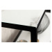 LuxD Dizajnová konzola Latrisha 80 cm biela - vzor mramor