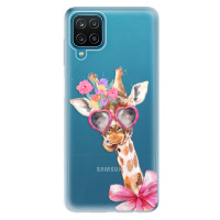 Odolné silikónové puzdro iSaprio - Lady Giraffe - Samsung Galaxy A12