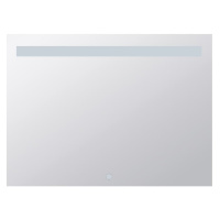 Zrkadlo Bemeta s osvětlením a dotykovým senzoremvo farebnom provedení hliník/sklo 101201117