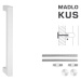 FT - MADLO kód 802K 25x25 mm UN ks BIM - biela matná (FBO) 25x25 mm 1200 mm