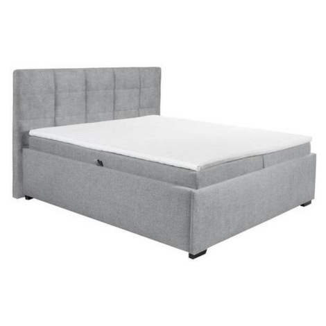 Čalúnená posteľ s matracom Nella 2, 180x100, Sivá Möbelix