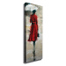 Obraz Woman In Red 30x80 cm