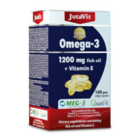 JUTAVIT Omega-3 1200 rybí olej + vitamín E 100 kapsúl
