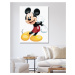 Maľovanie podľa čísel - USMIEVAVÝ MICKEY MOUSE Rámovanie: vypnuté plátno na rám, Rozmer: 40x50 c