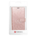 Diárové puzdro na Apple iPhone 13 Pro Max Forcell MEZZO mandala ružovo-zlaté