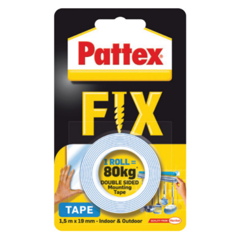 PATTEX TAPE - Obojstranne lepiaca páska do 80 kg 1,5m x 19mm