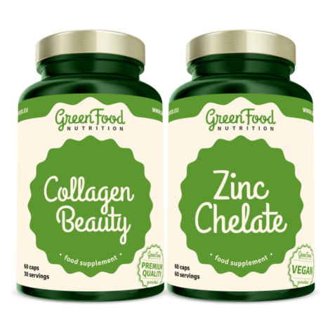 GREENFOOD NUTRITION Collagen beauty 60 kapsúl + zinc chelate 60 kapsúl