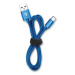 Kábel Aligator USB-C na USB, 2A, 1m, modrá