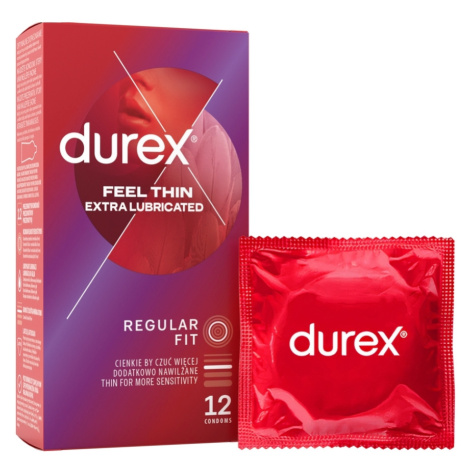 DUREX Feel thin extra lubricated 12 kusov