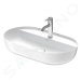 DURAVIT - Luv Umývadlo na dosku, 700x400 mm, bez prepadu, s otvorom na batériu, biela 0380700000