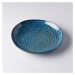 Modrý keramický tanier Mij Indigo, ø 23 cm
