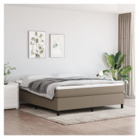 vidaXL Rám na boxspring posteľ sivohnedý 180x200 cm látka