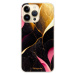 Odolné silikónové puzdro iSaprio - Gold Pink Marble - iPhone 14 Pro Max