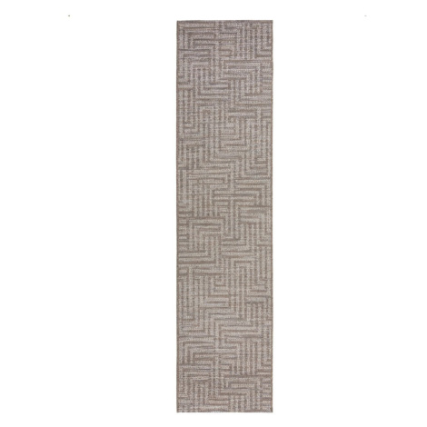 Sivo-béžový vonkajší koberec behúň 230x60 cm Salerno - Flair Rugs