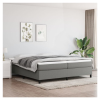 vidaXL Rám na boxspring posteľ tmavosivý 200x200 cm látka