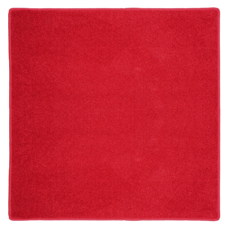 Kusový koberec Eton červený 15 čtverec - 100x100 cm Vopi koberce
