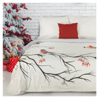 Vianočné posteľné obliečky BERRY z bavlneného saténu 140x200 cm, 70x80 cm/X1