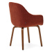 Jedálenská stolička v tehlovej farbe v súprave 4 ks Aleli – Kave Home