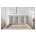 Svetlosivá čalúnená dvojlôžková posteľ s úložným priestorom s roštom 160x200 cm Clothilde – Bobo