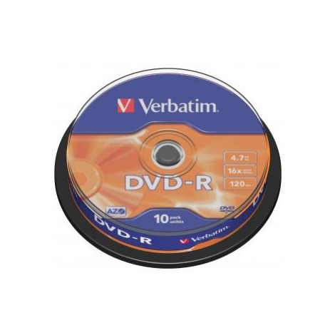 Verbatim DVD-R, Matt Silver, 43523, 4.7GB, 16x, spindle, 10-pack, bez možnosti potisku, 12cm, pr