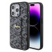 Guess PU Grip Stand G Cube Zadný Kryt pre iPhone 15 Pro Black