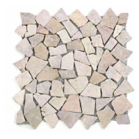 Divero 554 Mramorová mozaika Garth- ružová obklad 1 m2