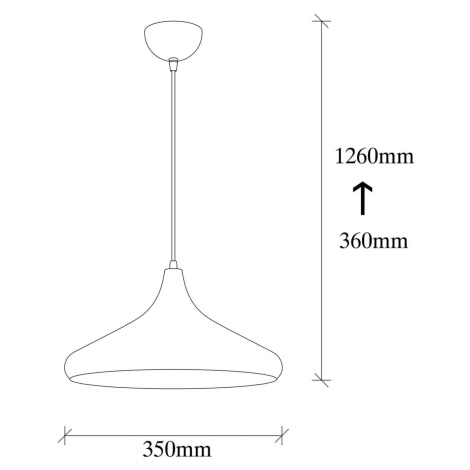 Závesné svetlo Berceste 208-S Ø35cm zlaté Opviq lights