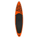 vidaXL Nafukovací Stand Up Paddleboard 366x76x15 cm oranžový