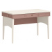 Písací stôl beauty - béžová/ružová