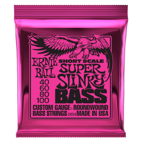 Ernie Ball 2854 Super Slinky Nickel Wound Short Scale Electric Bass 40