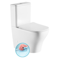 Sapho Sapho, BELLO RIMLESS WC kombi misa s nádržkou,spodný/zadný odpad, PC103WR