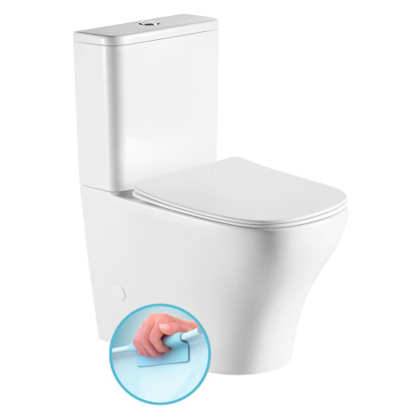 Sapho Sapho, BELLO RIMLESS WC kombi misa s nádržkou,spodný/zadný odpad, PC103WR