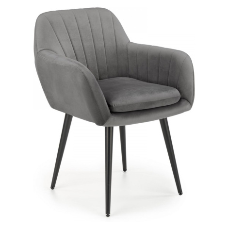 Dizajnová stolička Terri sivá Halmar