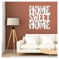 Drevená 3D nálepka na stenu - Home Sweet Home