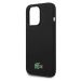 Lacoste Liquid Silicone Microfiber Croc Logo Magsafe Zadný Kryt pre iPhone 15 Pro Black