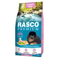 Krmivo Rasco Premium Puppy Mini kura s ryžou 1kg