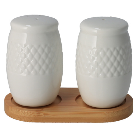 Soľnička a korenička porcelán-bambus Orion