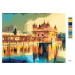 Maľovanie podľa čísel - ZLATÝ CHRÁM PRI AMRITSARE V INDII Rámovanie: vypnuté plátno na rám, Rozm