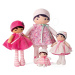 Kaloo bábika pre bábätká Rose K Tendresse 18 cm v pásikavých šatách z jemného textilu v darčekov