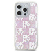 DKNY Liquid Glitter Checkered Pattern Apple iPhone 15 Pro DKHCP15LLCPEPP Pink