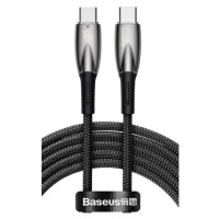 Kábel Baseus Glimmer Series CADH000801, USB-C na USB-C Power Delivery 100W, 2m, čierny