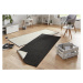 Běhoun Twin-Wendeteppiche 103096 black cream – na ven i na doma - 80x250 cm NORTHRUGS - Hanse Ho