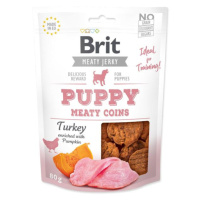 Pochúťka Brit Jerky Puppy Meaty morka, kolieska 80g